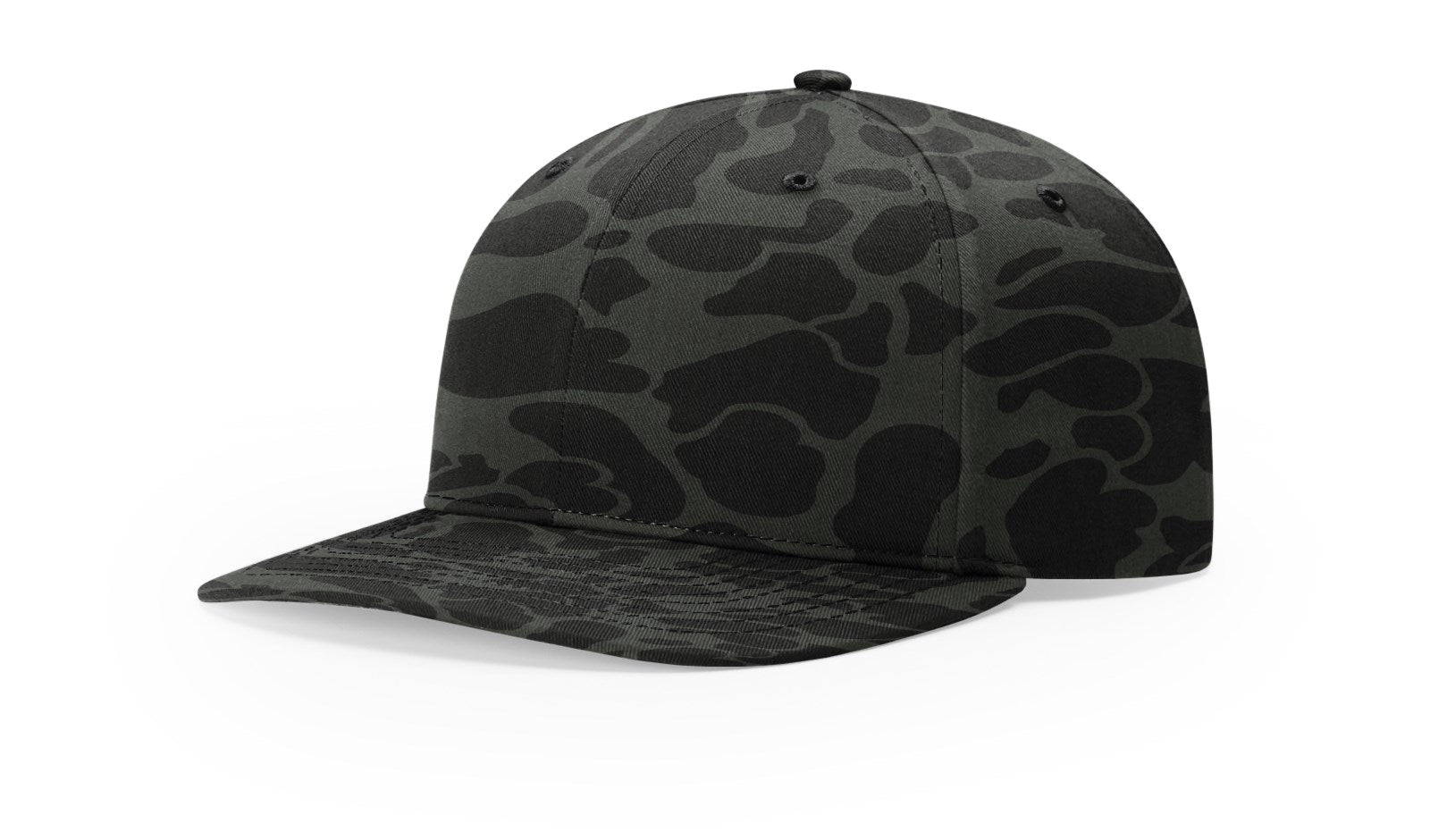 Richardson 312P Printed Mid Pro Twill Cap - Camo-Black