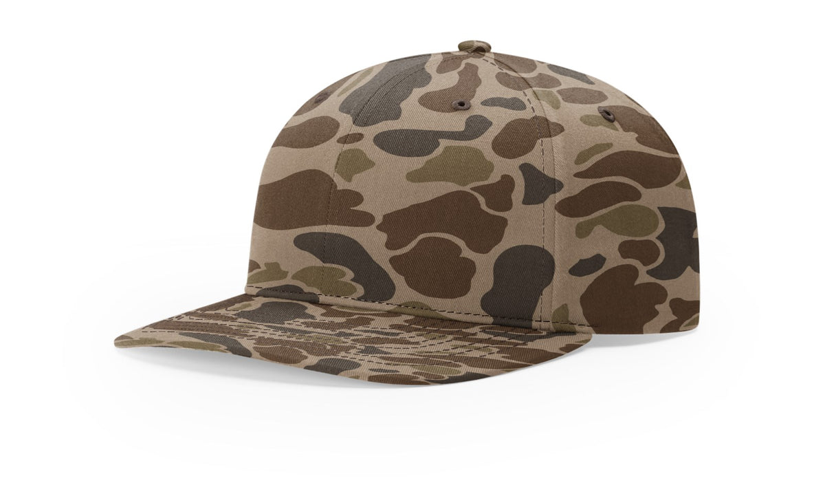 Richardson 312P Printed Mid Pro Twill Cap - Camo-Brown