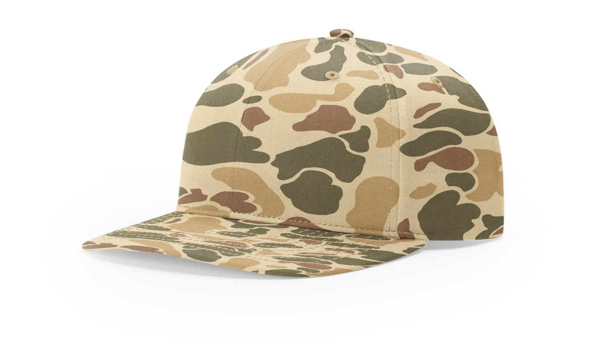 Richardson 312P Printed Mid Pro Twill Cap - Camo-Brown