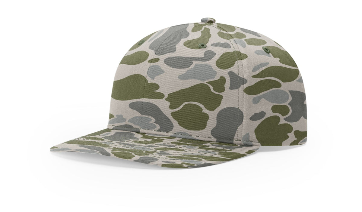 Richardson 312P Printed Mid Pro Twill Cap - Camo-Green