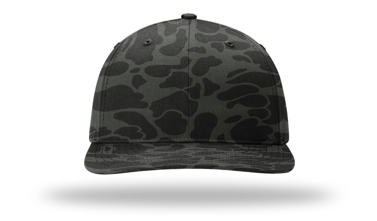 Richardson 312P Printed Mid Pro Twill Cap - Camo-Black