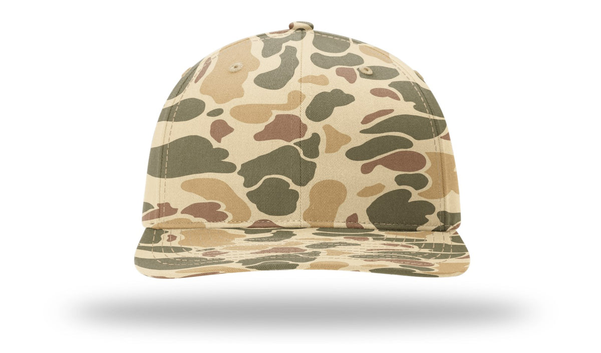 Richardson 312P Printed Mid Pro Twill Cap - Camo-Brown