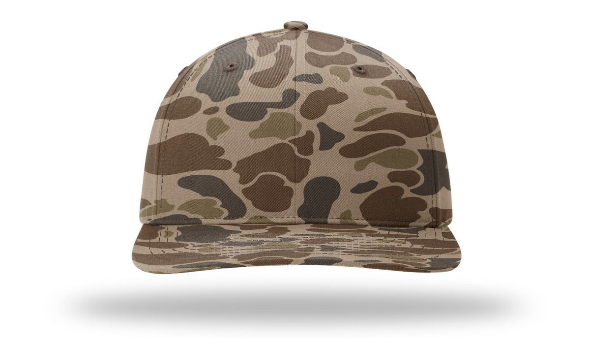 Richardson 312P Printed Mid Pro Twill Cap - Camo-Brown