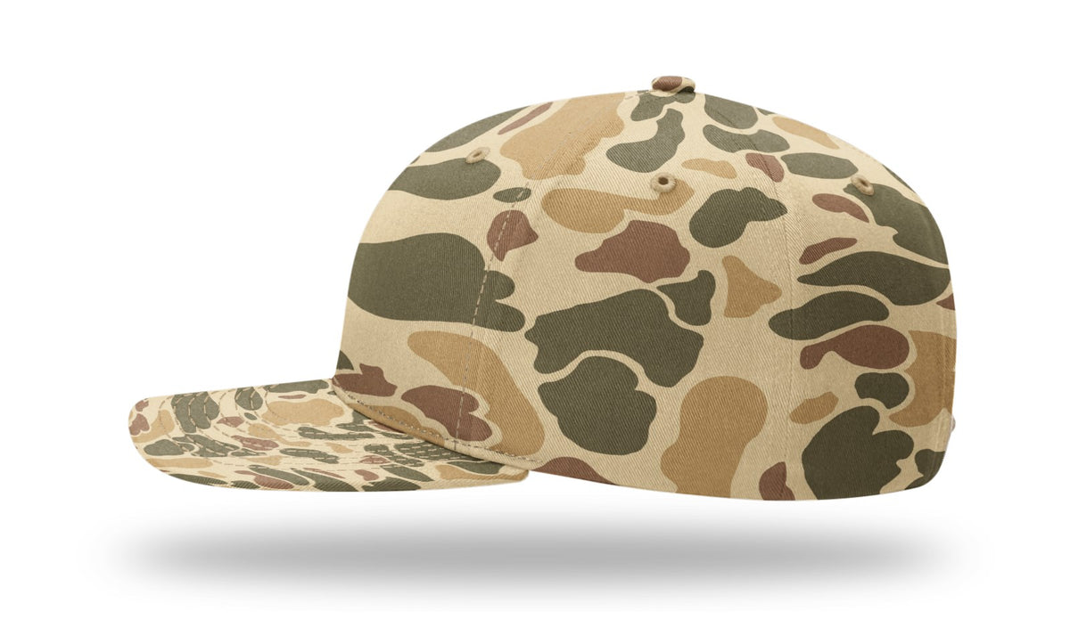 Richardson 312P Printed Mid Pro Twill Cap - Camo-Brown