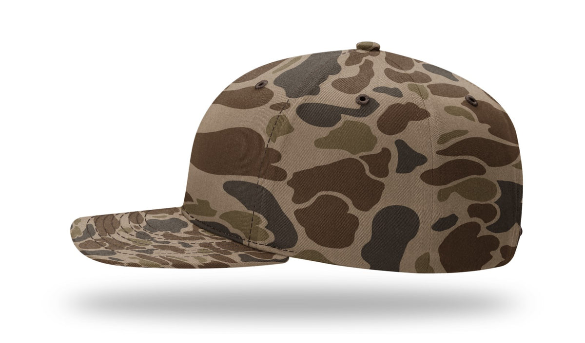 Richardson 312P Printed Mid Pro Twill Cap - Camo-Brown