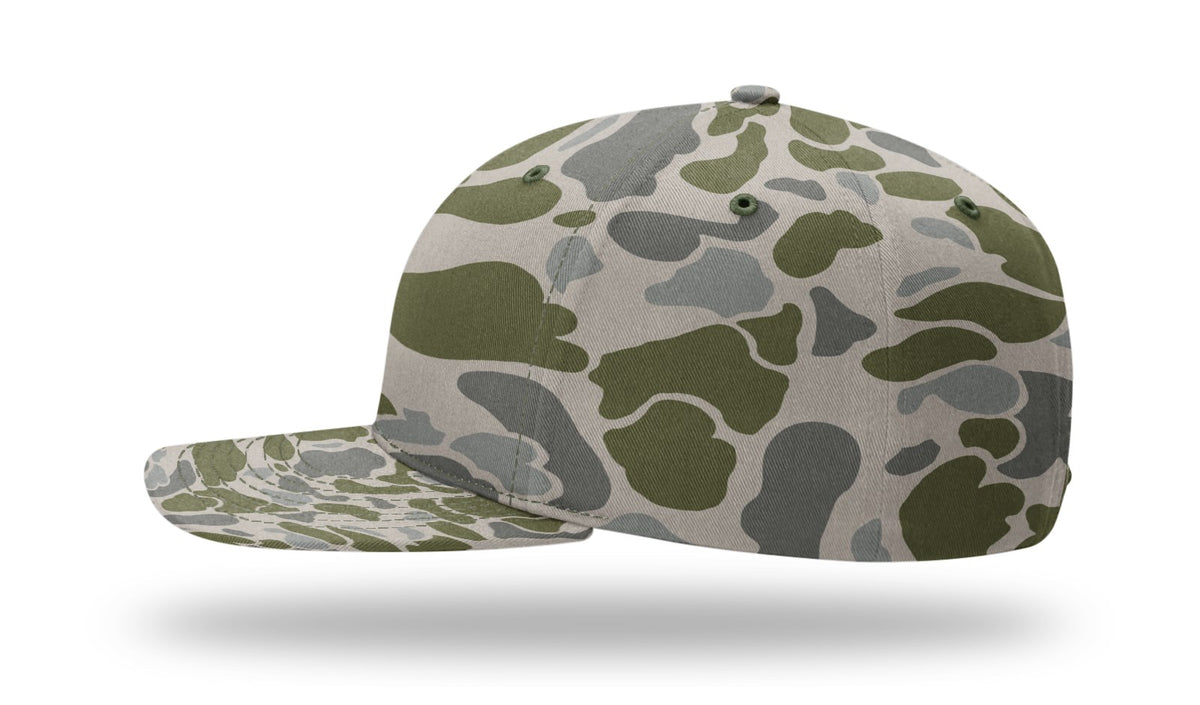 Richardson 312P Printed Mid Pro Twill Cap - Camo-Green