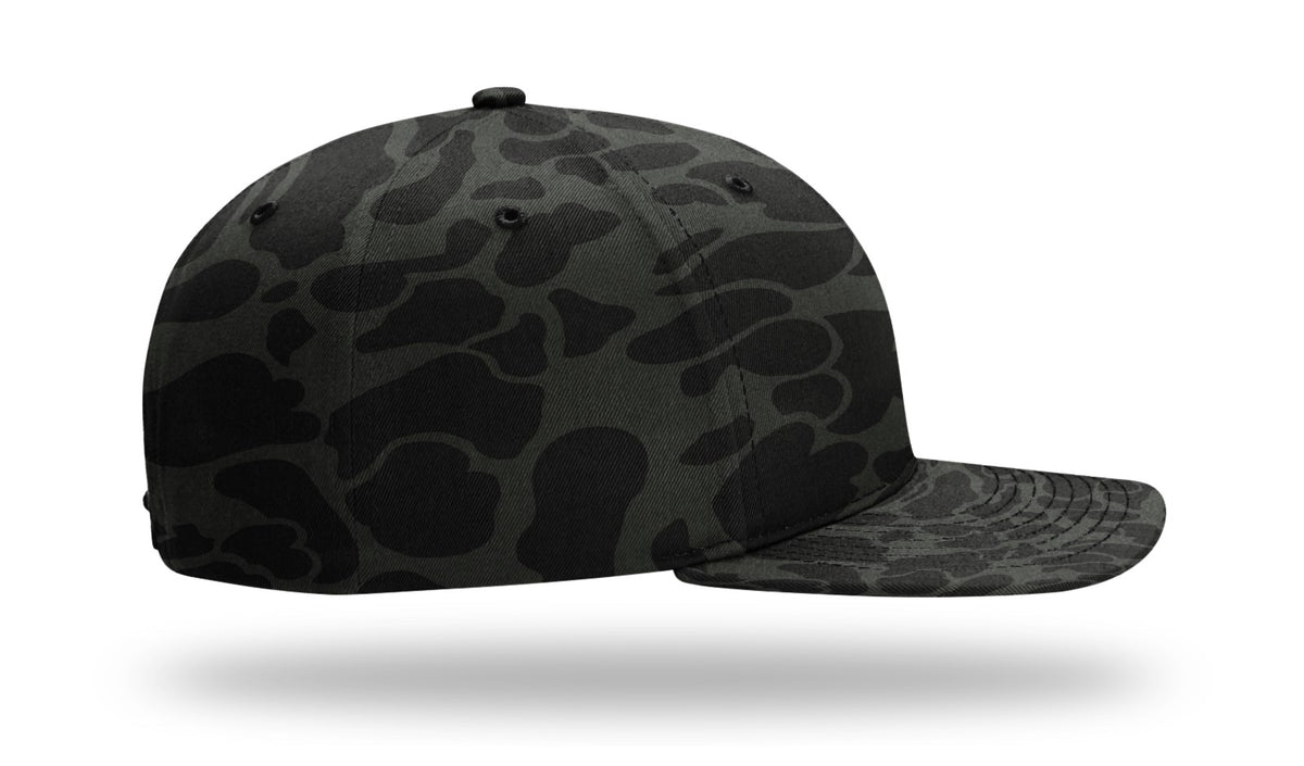 Richardson 312P Printed Mid Pro Twill Cap - Camo-Black
