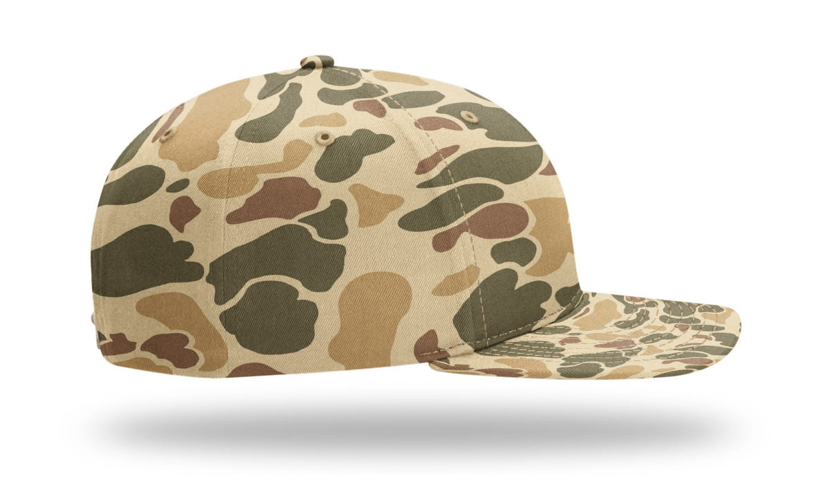 Richardson 312P Printed Mid Pro Twill Cap - Camo-Brown