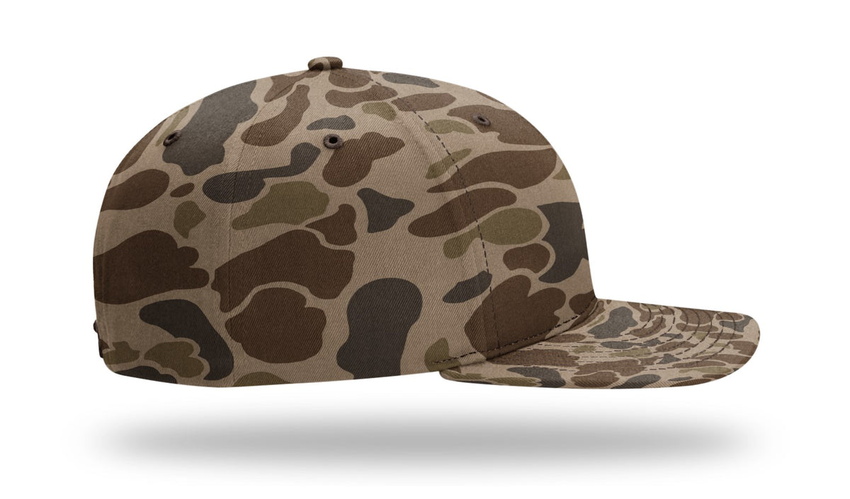 Richardson 312P Printed Mid Pro Twill Cap - Camo-Brown