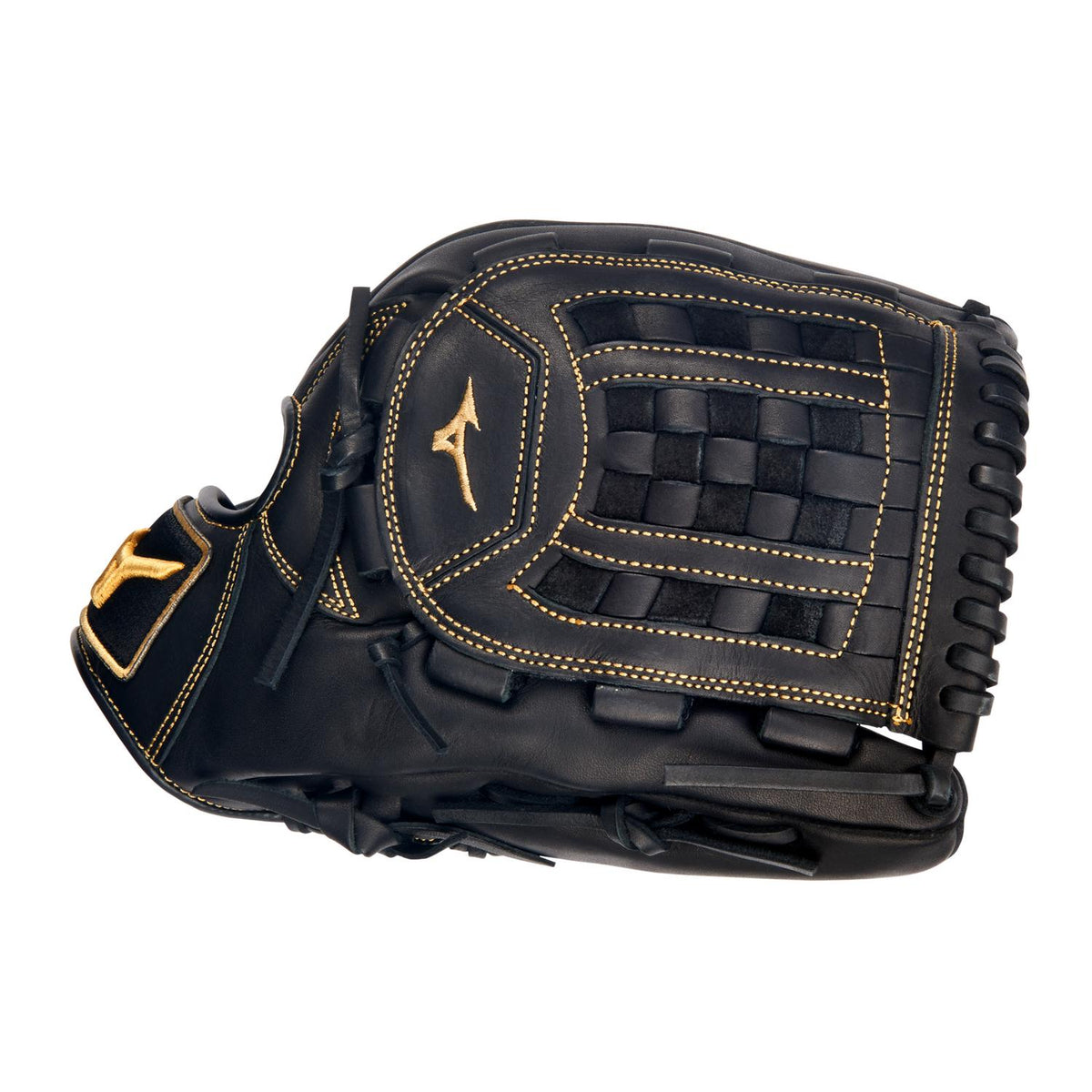 Mizuno MVP Prime Pitcher/Outfield Baseball Glove 12.00" - Black-Almond - HIT a Double - 1