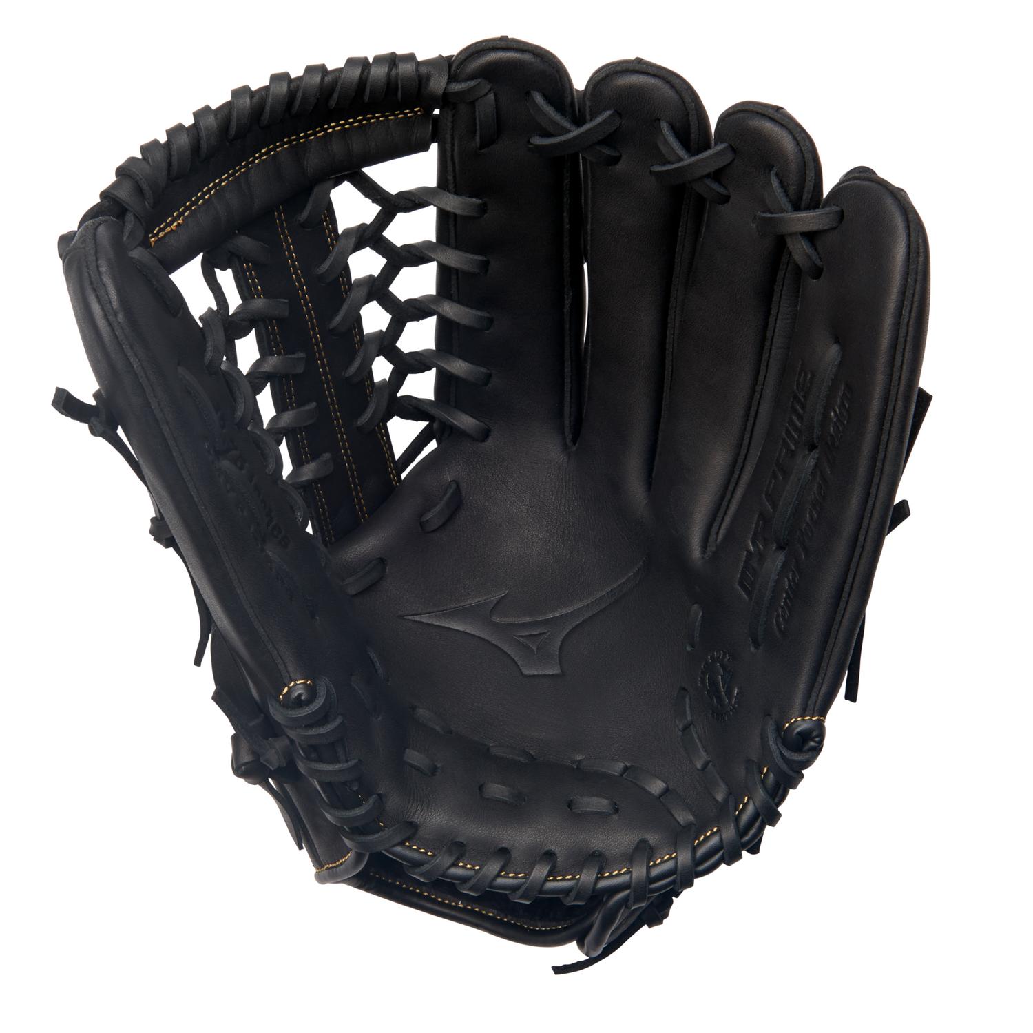 Mizuno MVP Prime Outfield Baseball Glove 12.75" - Black-Almond - HIT a Double - 1