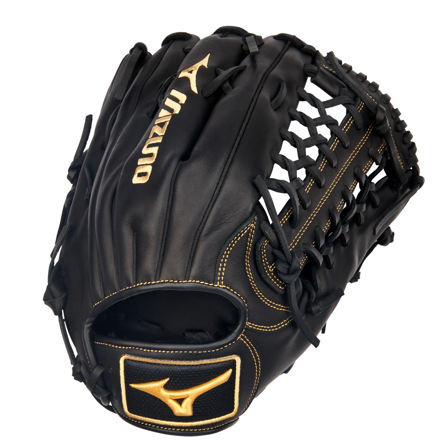 Mizuno MVP Prime Outfield Baseball Glove 12.75" - Black-Almond - HIT a Double - 1