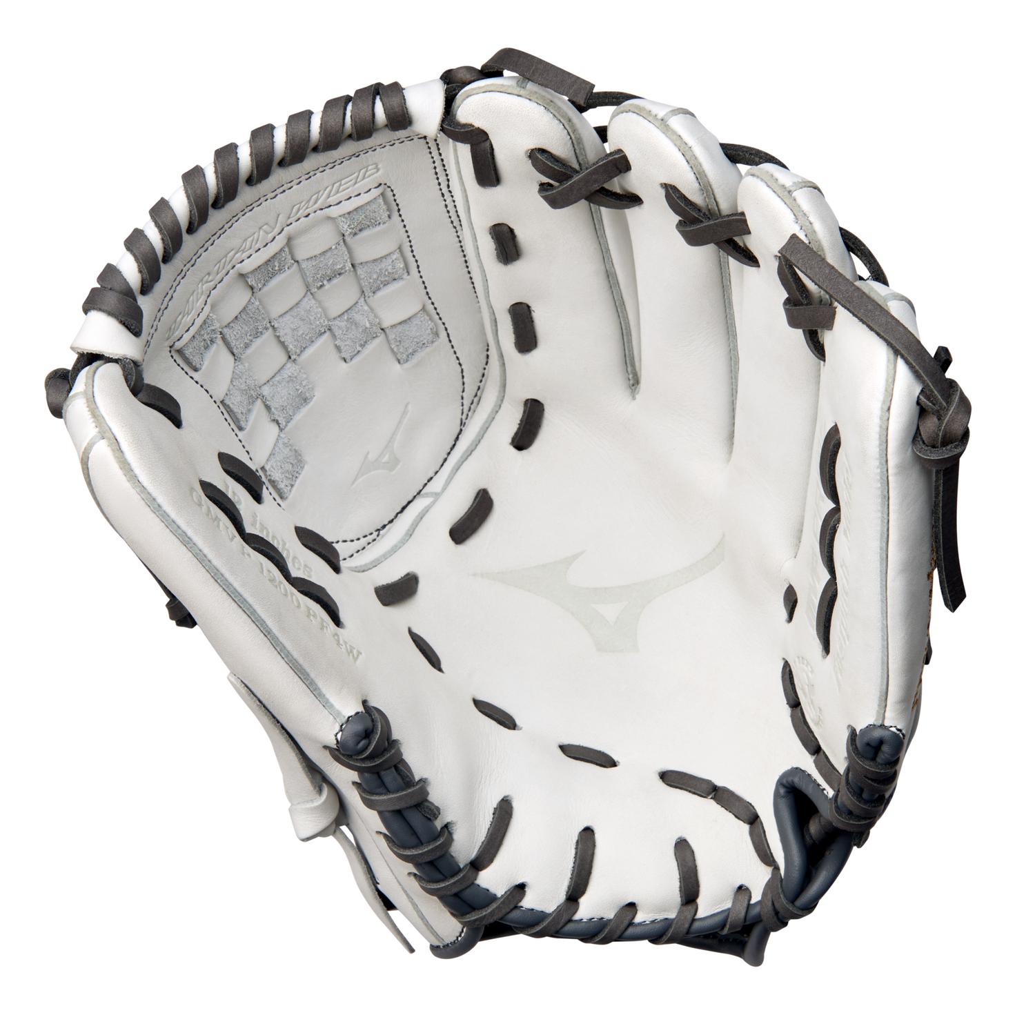 Mizuno MVP Prime Fastpitch Utility Glove 12.00" - White-Gray - HIT a Doubloe