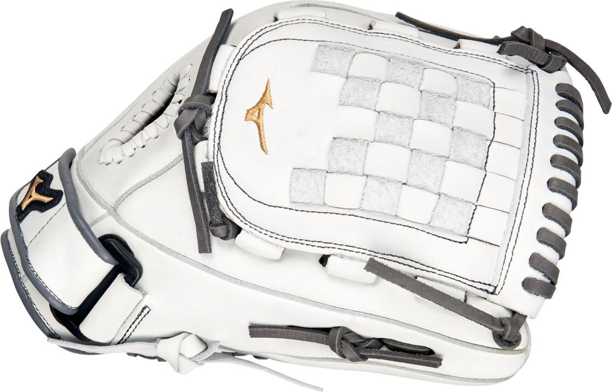 Mizuno MVP Prime Fastpitch Utility Glove 12.00" - White-Gray - HIT a Doubloe