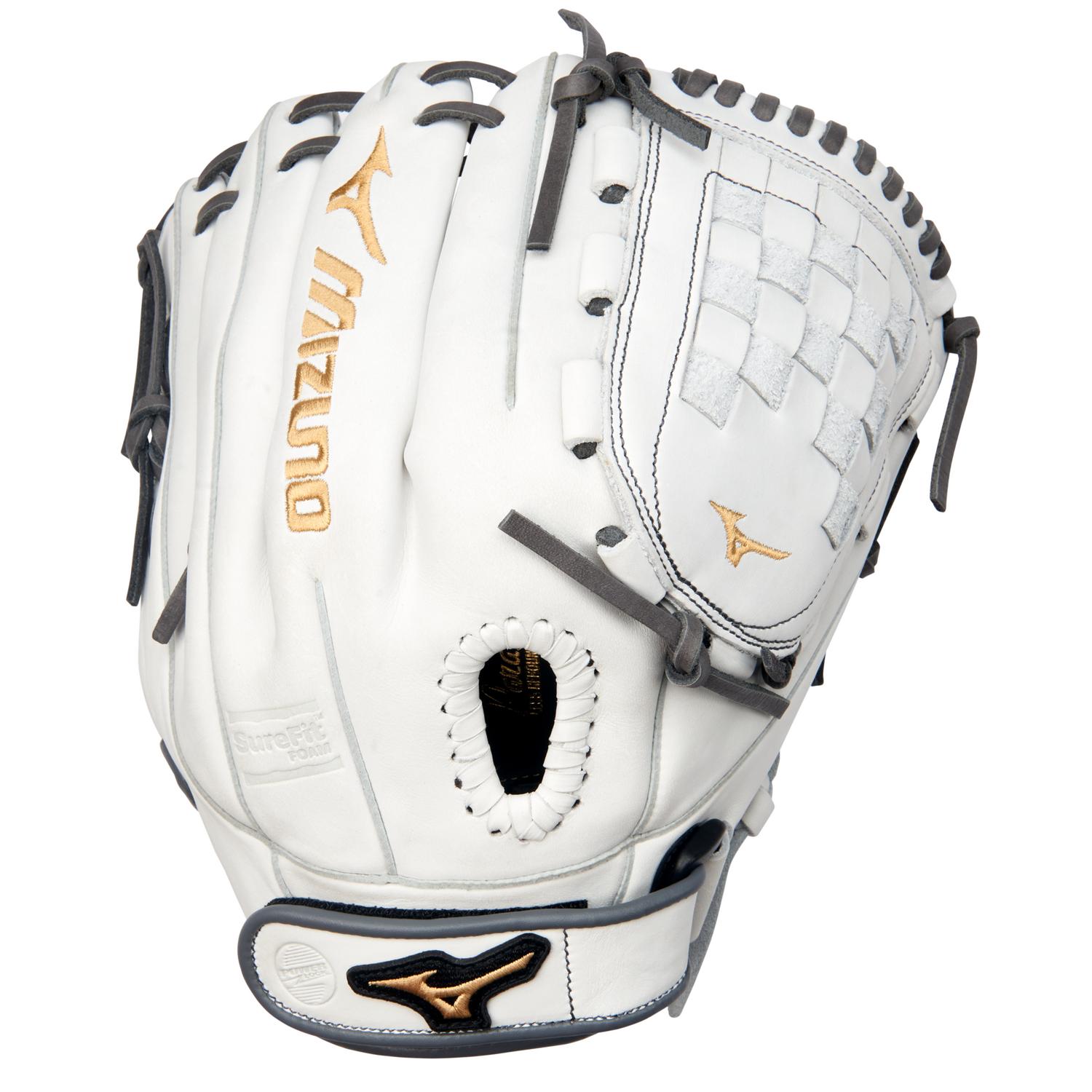 Mizuno MVP Prime Fastpitch Utility Glove 12.00" - White-Gray - HIT a Doubloe