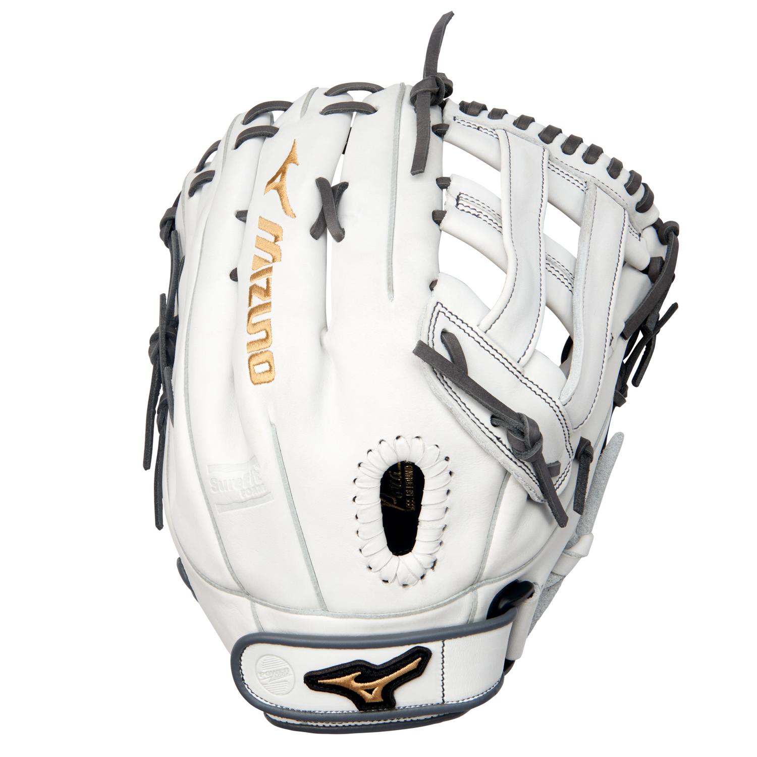 Mizuno MVP Prime Fastpitch Outfield Glove 13.00" - White-Gray - HIT a Doubloe