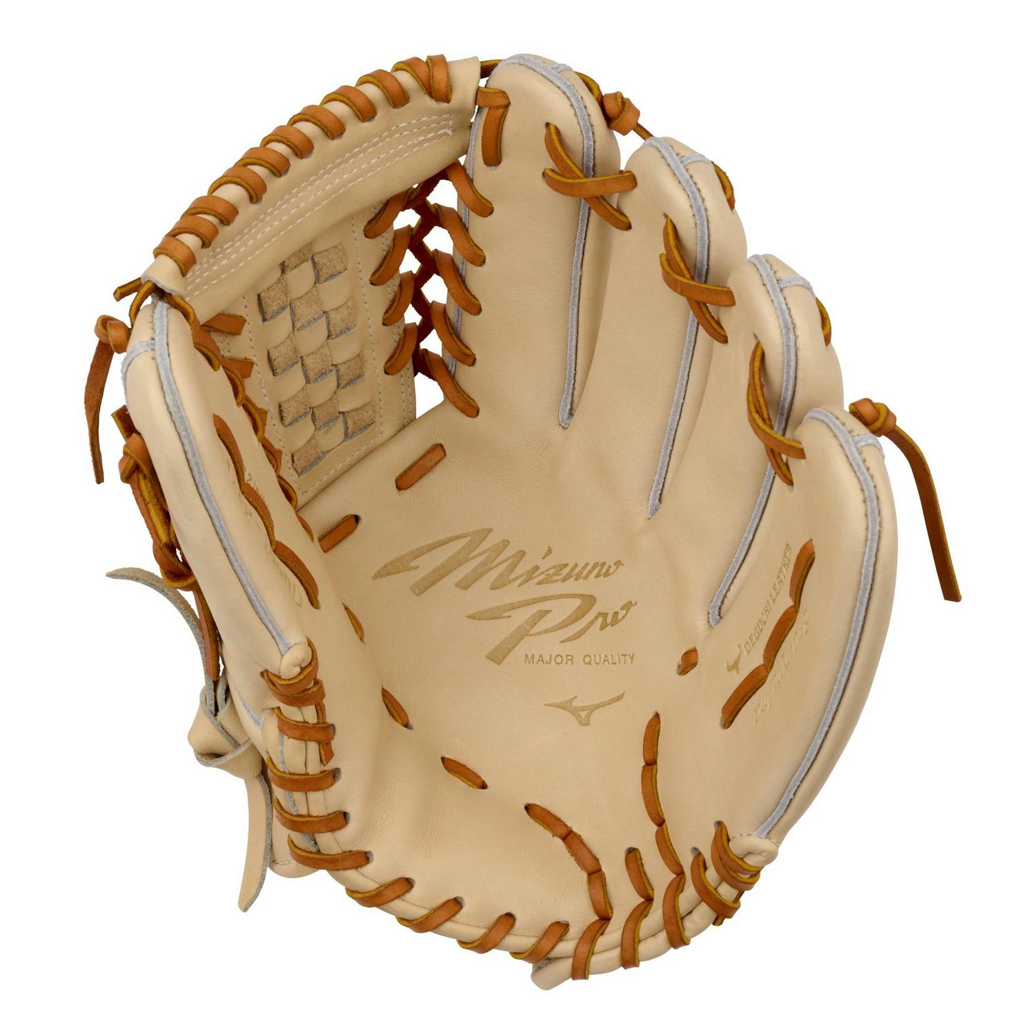 Mizuno GMP-1000D Pro Premium Pitcher Baseball Glove 12.00" - Tan - HIT a Doubloe