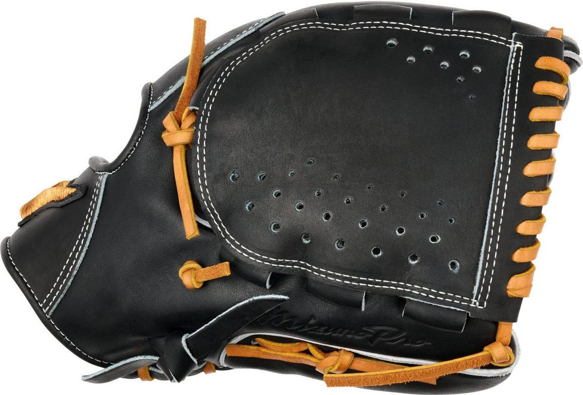Mizuno GMP-1100D Pro Premium Pitcher Baseball Glove 12.00" - Black - HIT a Doubloe