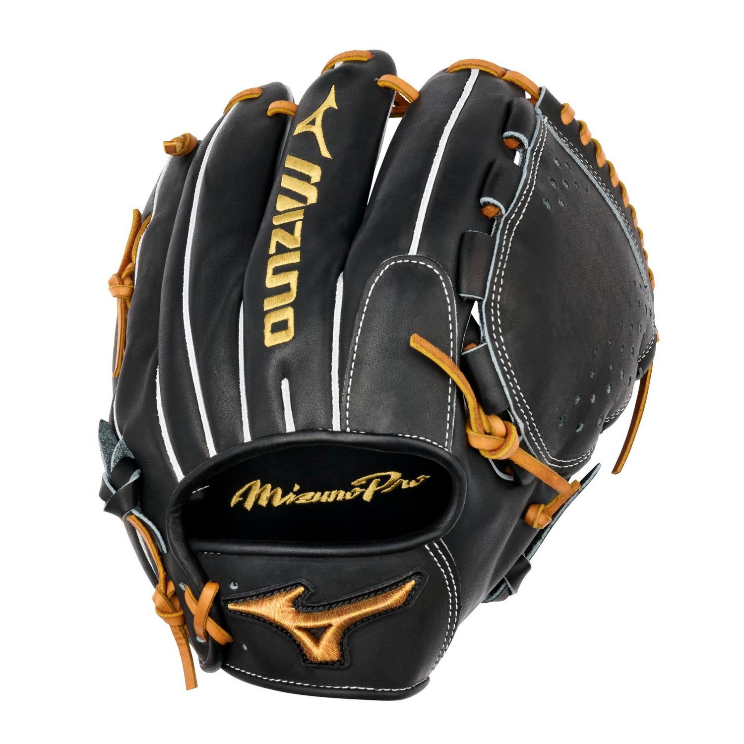 Mizuno GMP-1100D Pro Premium Pitcher Baseball Glove 12.00" - Black - HIT a Doubloe