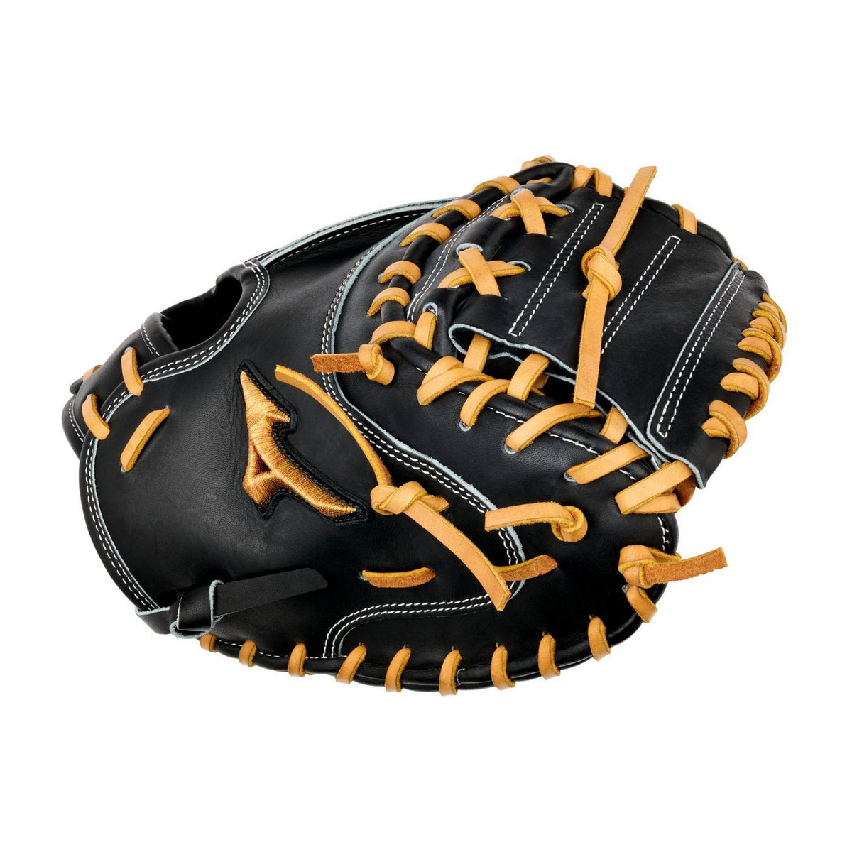 Mizuno GMP-2000 Pro Premium Catchers Mitt Baseball Glove 33.5" - Black - HIT a Doubloe