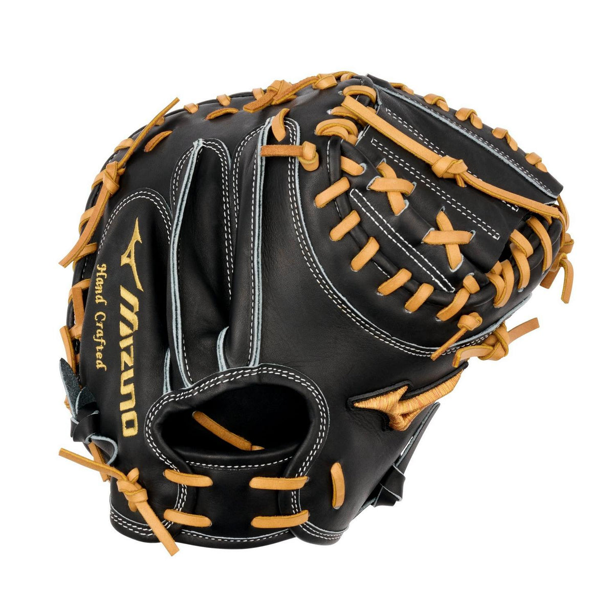 Mizuno GMP-2000 Pro Premium Catchers Mitt Baseball Glove 33.5" - Black - HIT a Doubloe