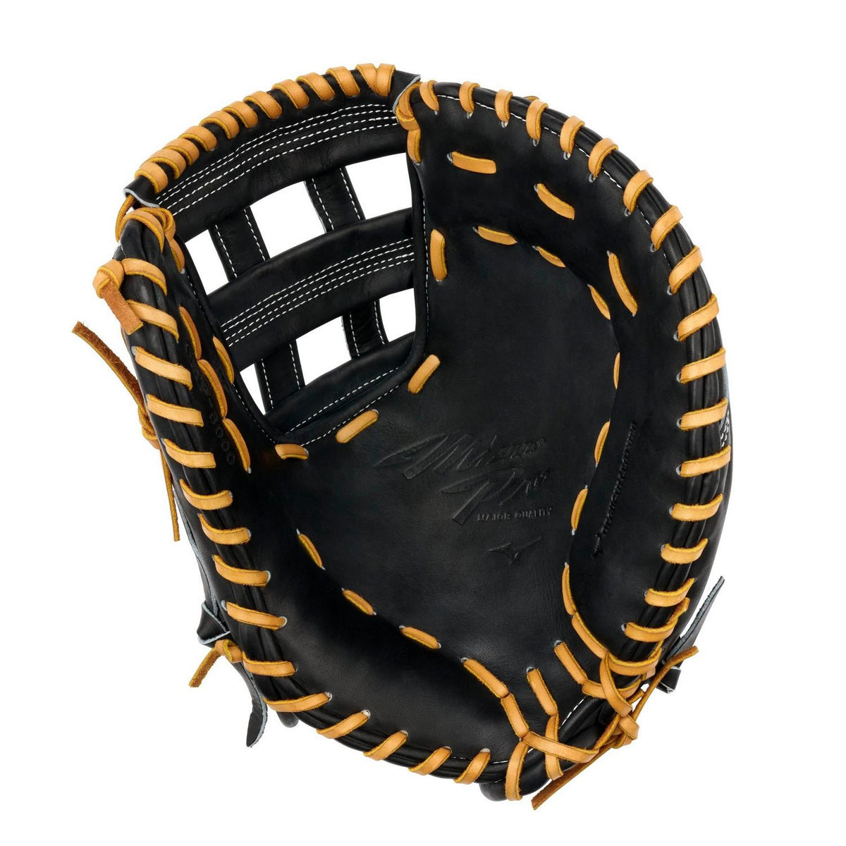 Mizuno GMP-3000 Pro Premium First Base Mitt Baseball Glove 13.00" - Black - HIT a Doubloe