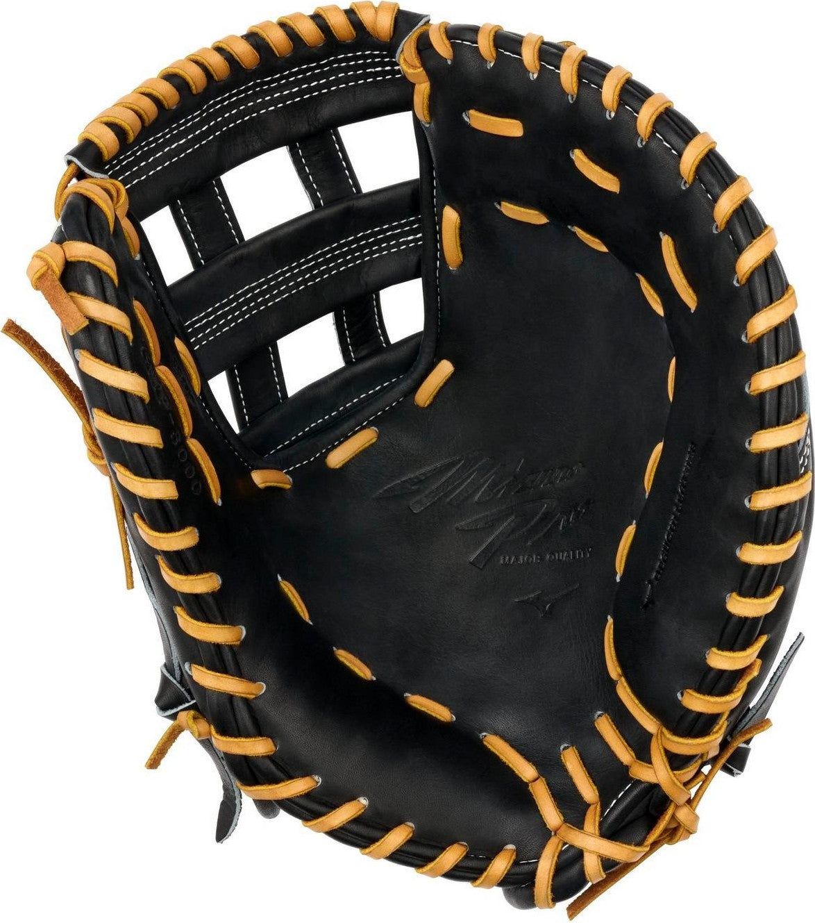 Mizuno GMP-3000 Pro Premium First Base Mitt Baseball Glove 13.00" - Black - HIT a Doubloe