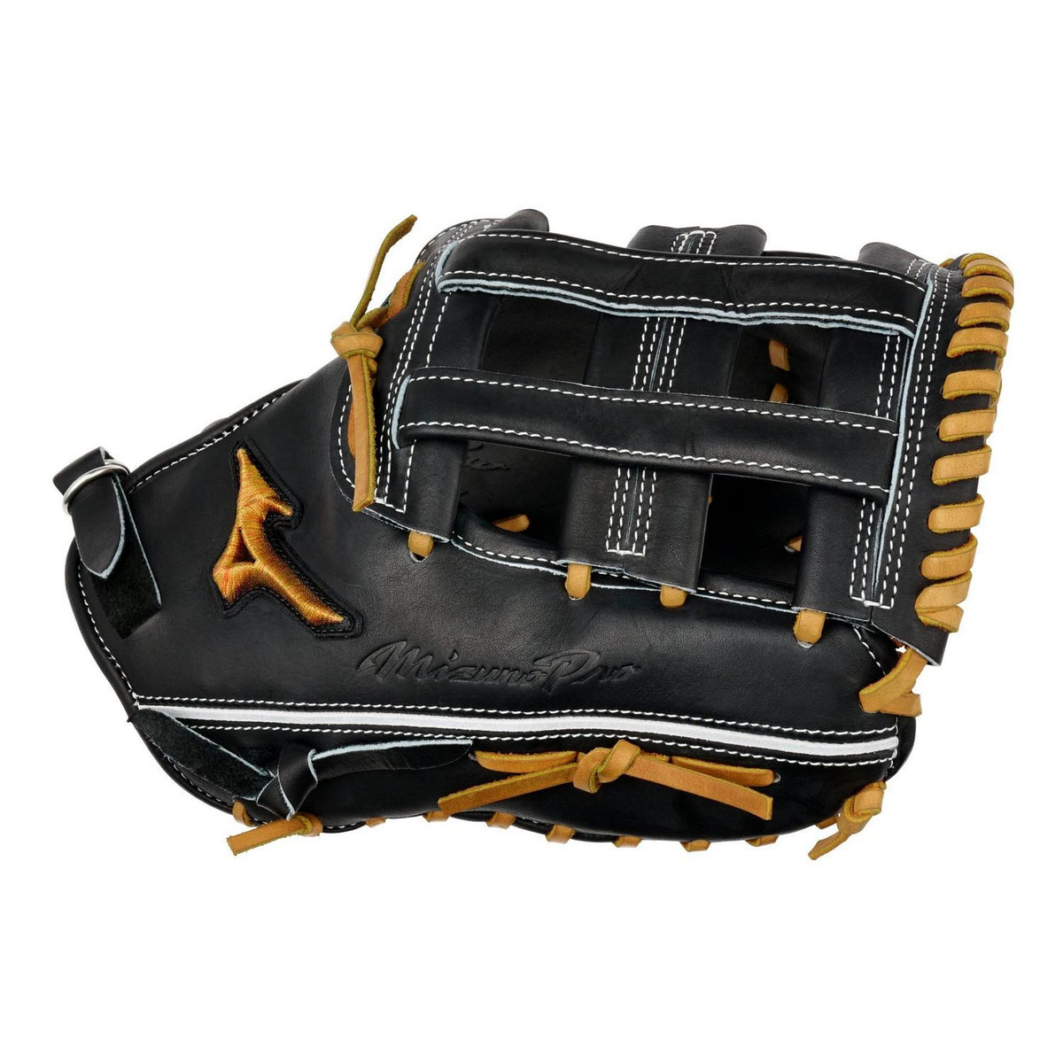 Mizuno GMP-3000 Pro Premium First Base Mitt Baseball Glove 13.00" - Black - HIT a Doubloe