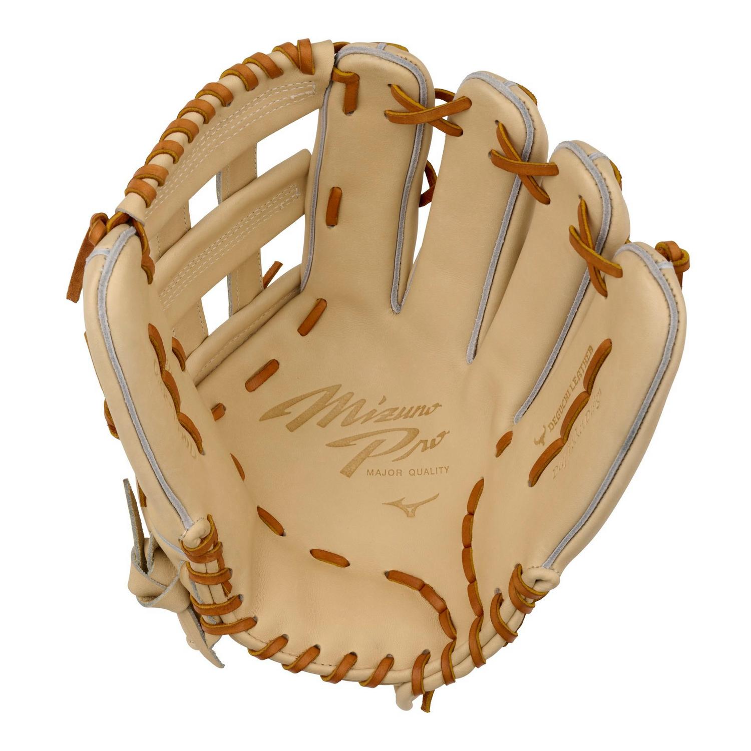 Mizuno GMP-7000D Pro Premium Outfielder Baseball Glove 12.75" - Tan - HIT a Doubloe
