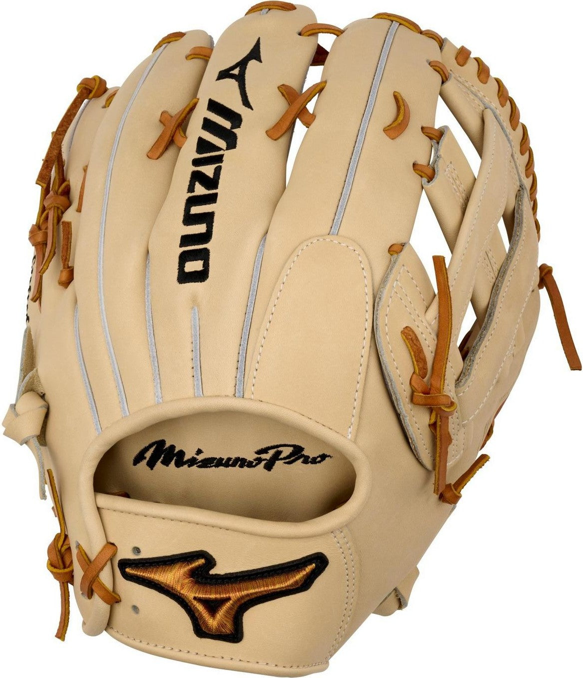 Mizuno GMP-7000D Pro Premium Outfielder Baseball Glove 12.75" - Tan - HIT a Doubloe