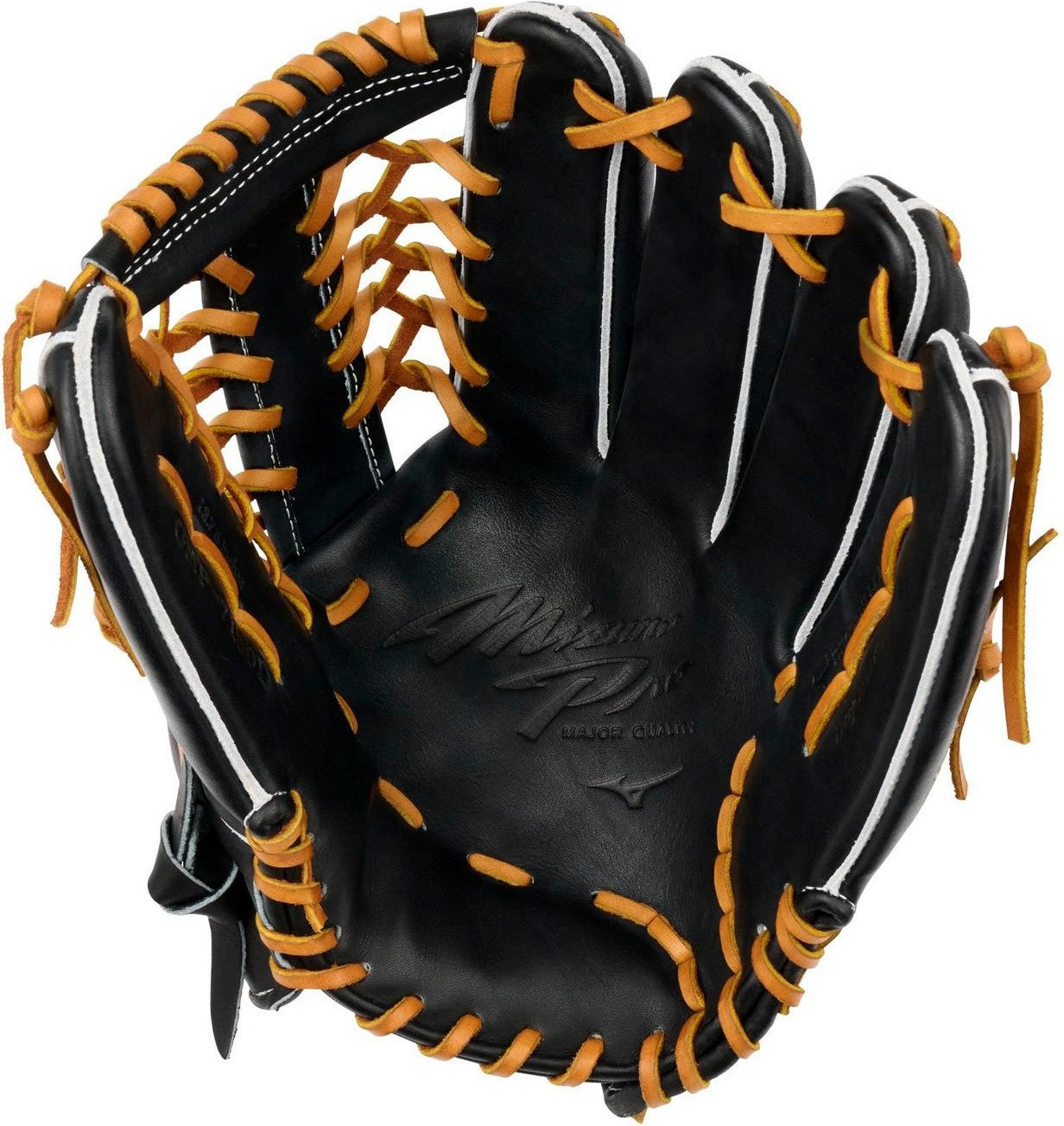 Mizuno GMP-7100D Pro Premium Outfielder Baseball Glove 12.75" - Black - HIT a Doubloe