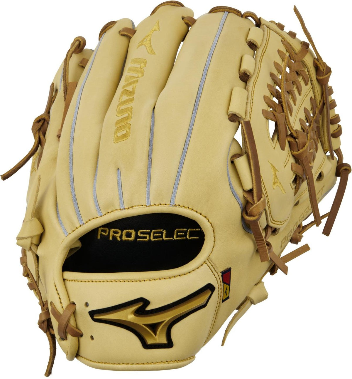 Mizuno GPS-10D Pro Select Premium Pitcher Baseball Glove 12.00" - Camel - HIT a Doubloe
