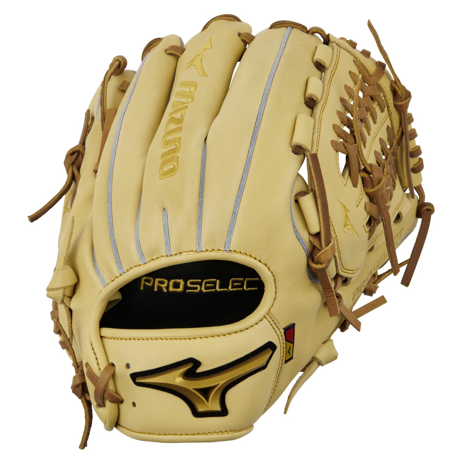 Mizuno GPS-10D Pro Select Premium Pitcher Baseball Glove 12.00" - Camel - HIT a Doubloe