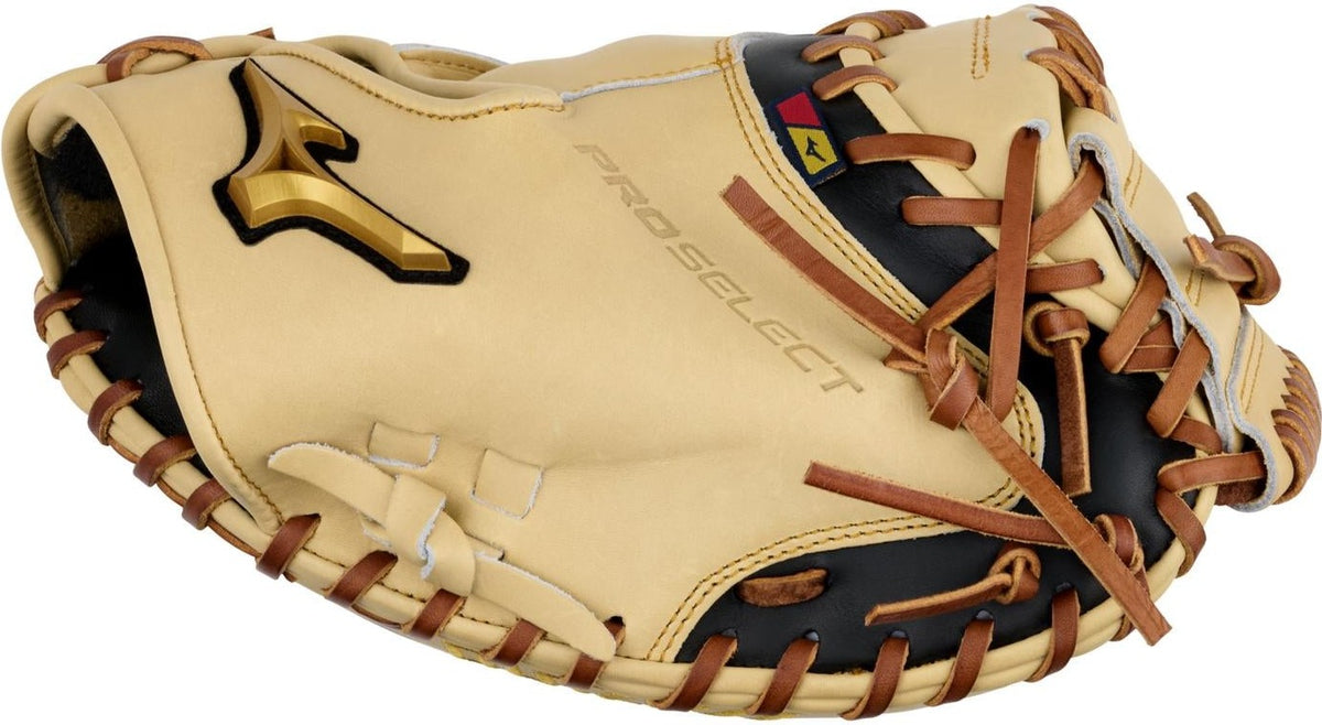 Mizuno GPS-20 Pro Select Premium Catchers Mitt Baseball Glove 33.50" - Camel - HIT a Doubloe