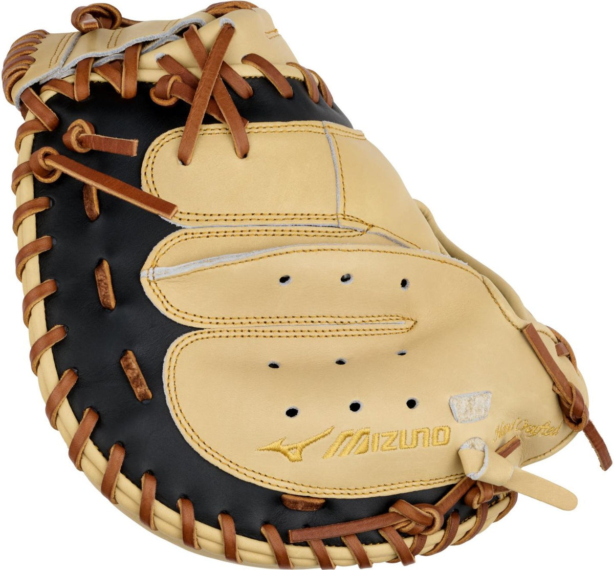 Mizuno GPS-20 Pro Select Premium Catchers Mitt Baseball Glove 33.50" - Camel - HIT a Doubloe