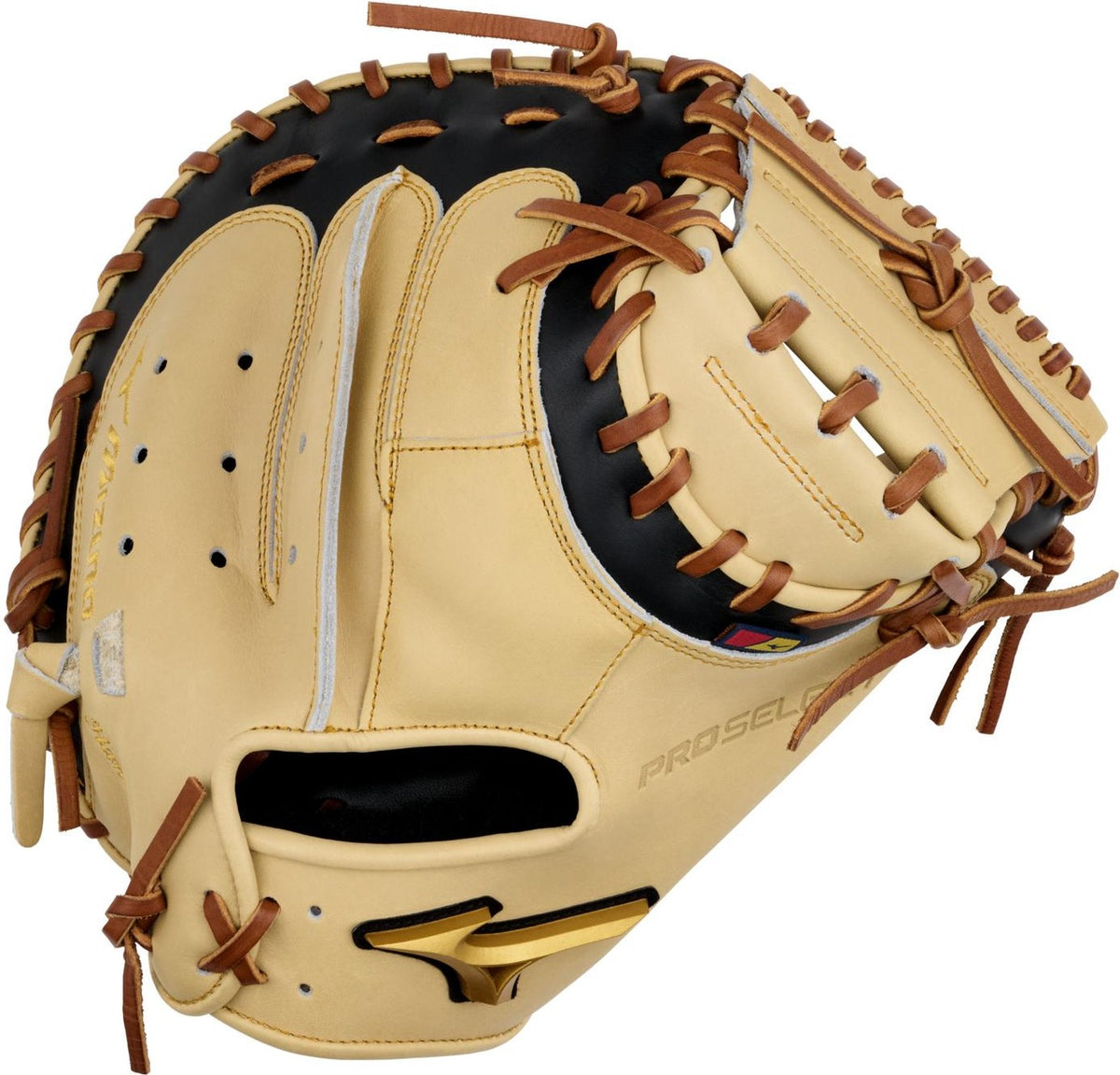 Mizuno GPS-20 Pro Select Premium Catchers Mitt Baseball Glove 33.50" - Camel - HIT a Doubloe