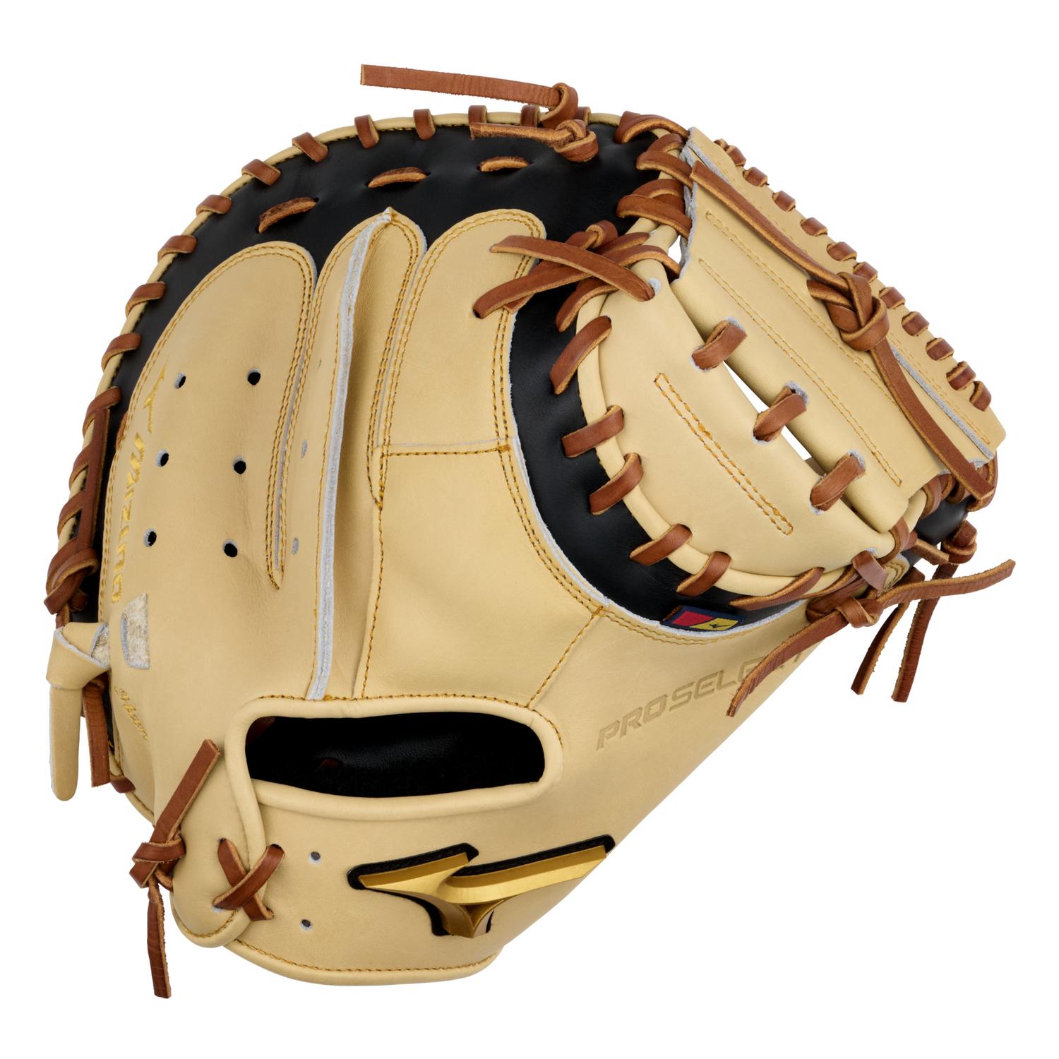 Mizuno GPS-20 Pro Select Premium Catchers Mitt Baseball Glove 33.50" - Camel - HIT a Doubloe