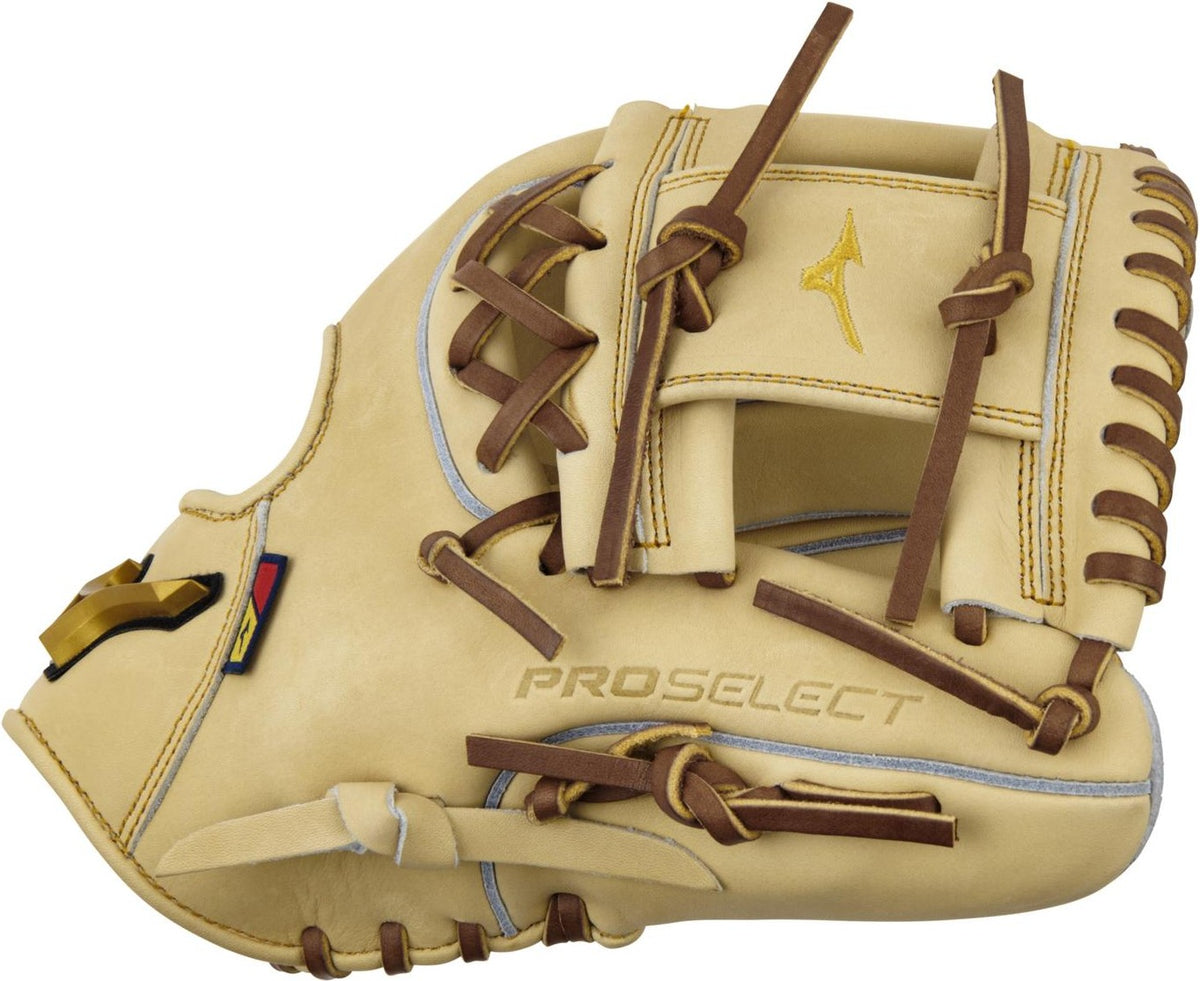 Mizuno GPS-40S Pro Select Premium Infielder Baseball Glove 11.50" - Camel - HIT a Doubloe