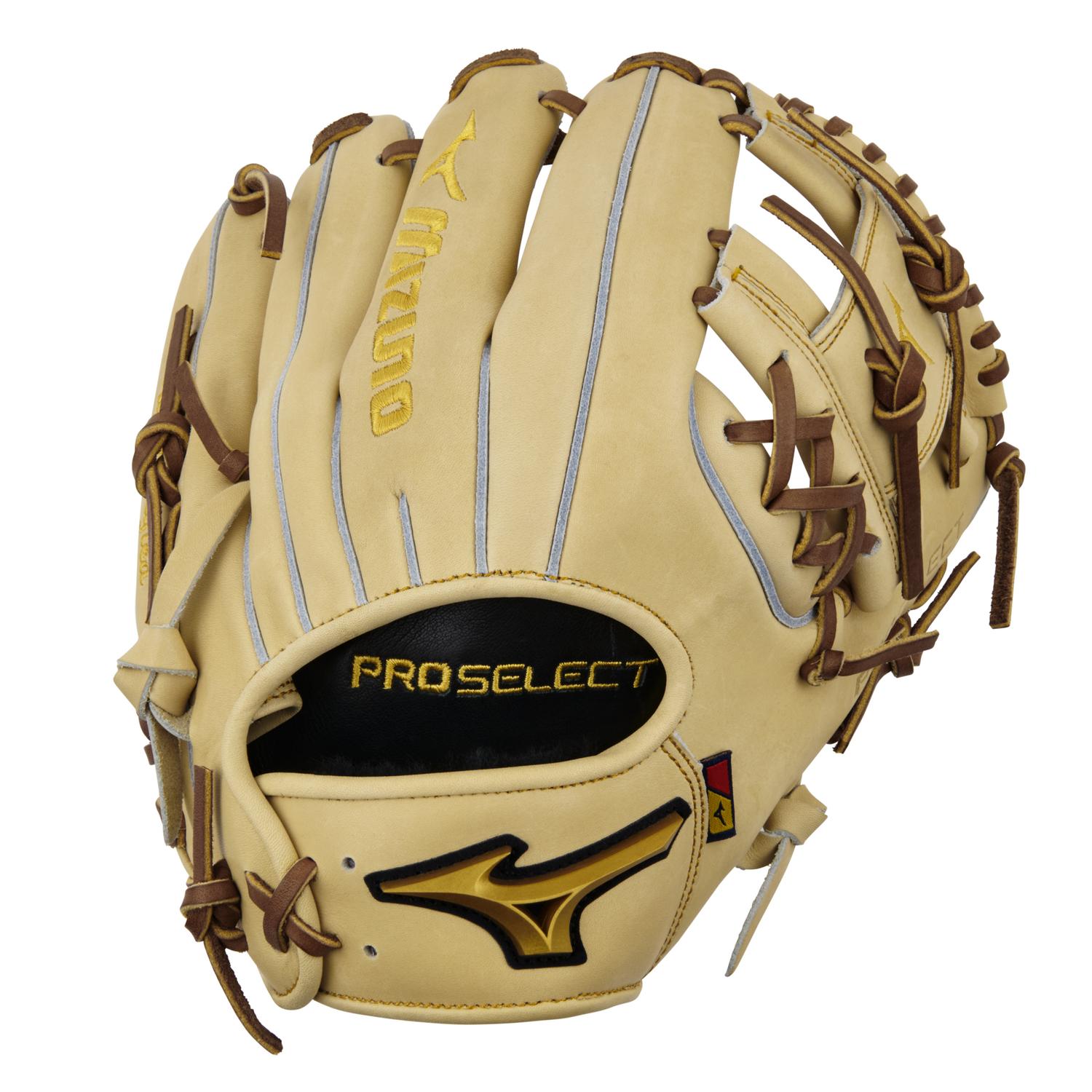 Mizuno GPS-40S Pro Select Premium Infielder Baseball Glove 11.50" - Camel - HIT a Doubloe
