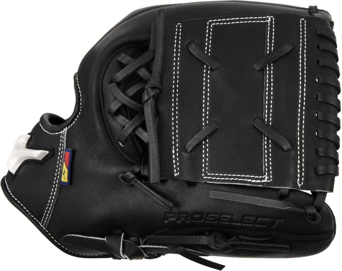 Mizuno GPS-50R Pro Select Premium Infielder Baseball Glove 11.75" - Black - HIT a Doubloe