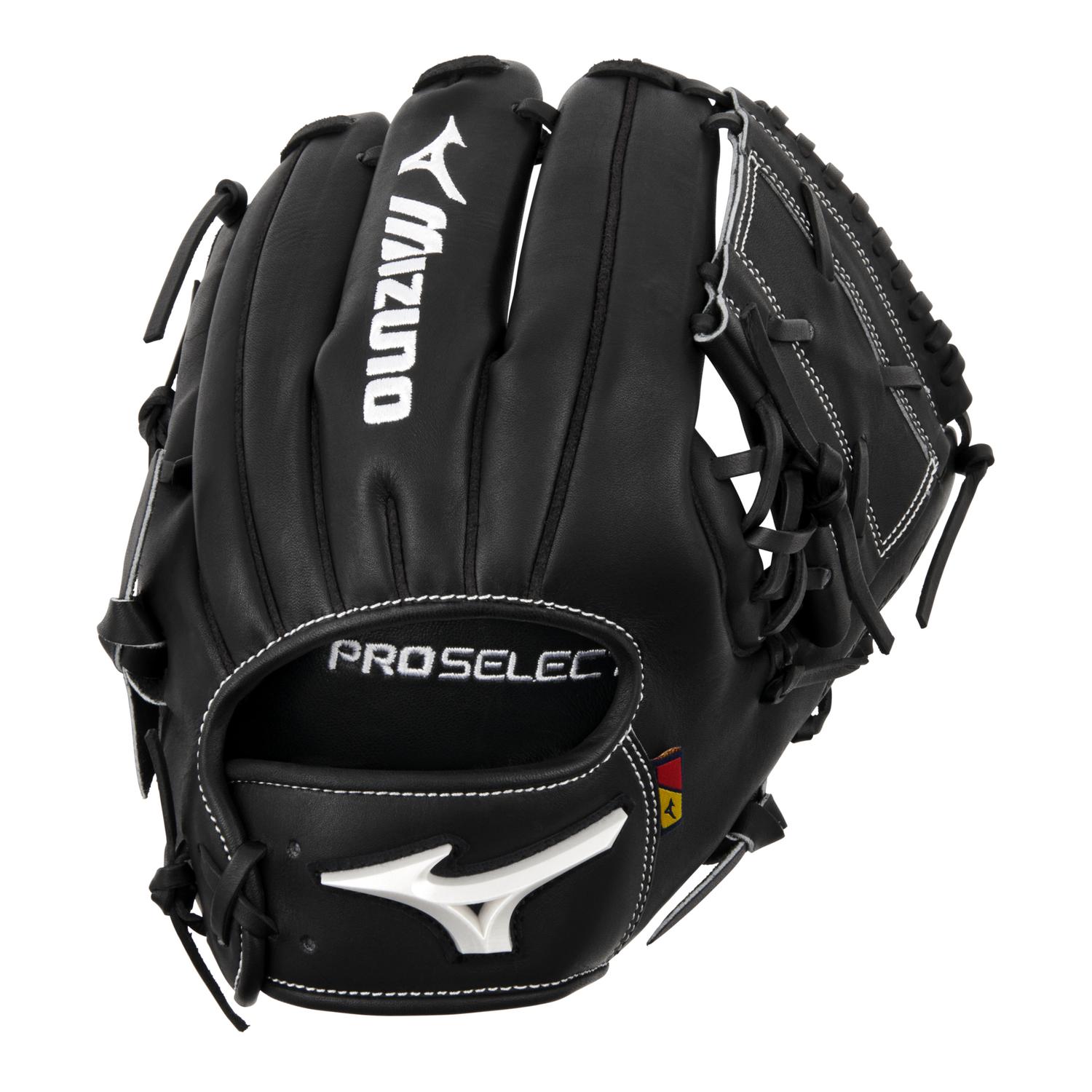 Mizuno GPS-50R Pro Select Premium Infielder Baseball Glove 11.75" - Black - HIT a Doubloe