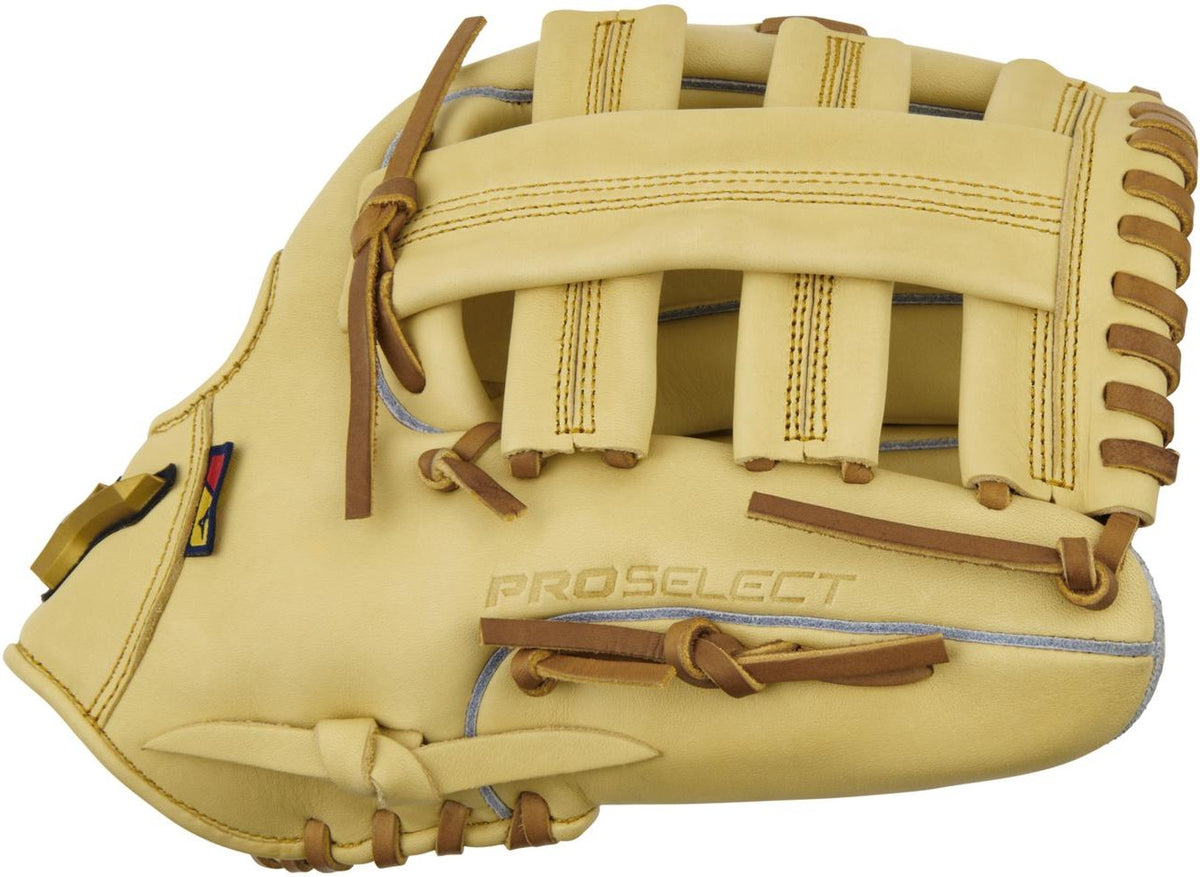 Mizuno GPS-70D Pro Select Premium Outfielder Baseball Glove 12.75" - Camel - HIT a Doubloe