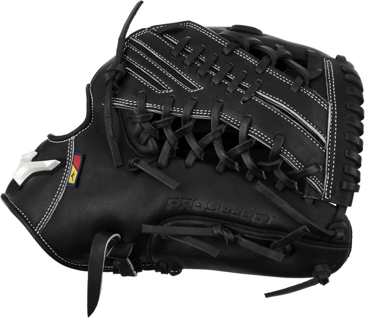 Mizuno GPS-71D Pro Select Premium Outfielder Baseball Glove 12.75" - Black - HIT a Doubloe