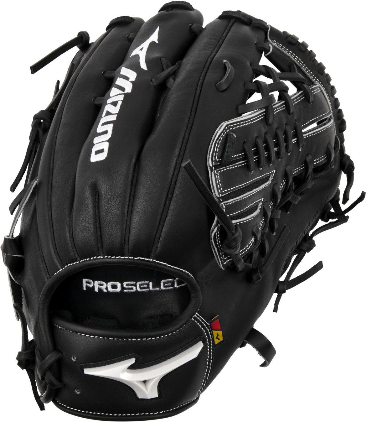 Mizuno GPS-71D Pro Select Premium Outfielder Baseball Glove 12.75" - Black - HIT a Doubloe