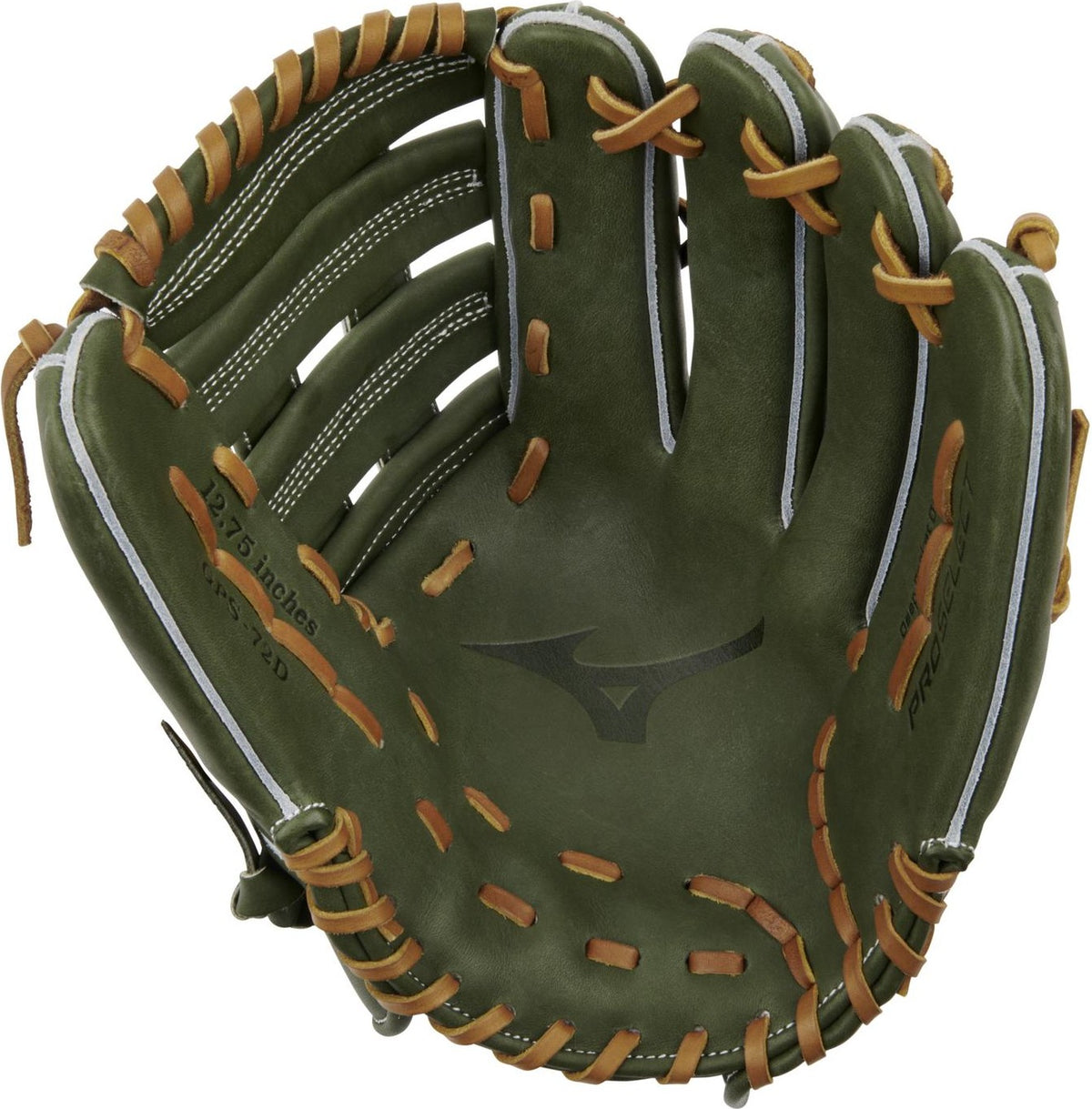 Mizuno GPS-72D Pro Select Premium Outfielder Baseball Glove 12.75" - Green - HIT a Doubloe