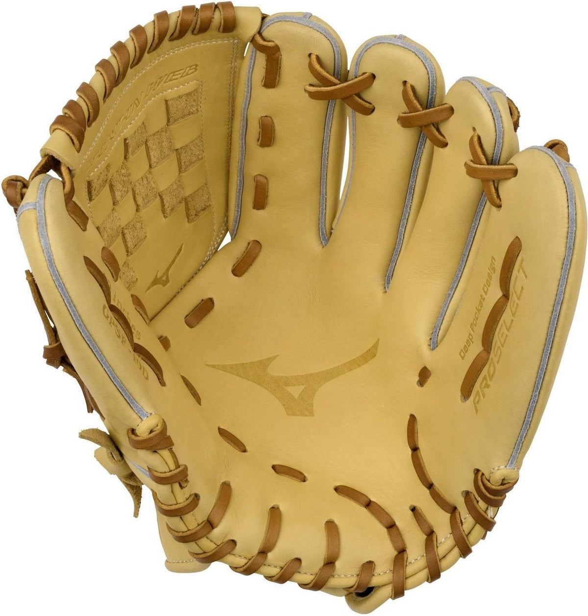 Mizuno GPSF-10D Pro Select Fastpitch Premium Pitcher Fastpitch Glove 12.00" - Camel - HIT a Doubloe