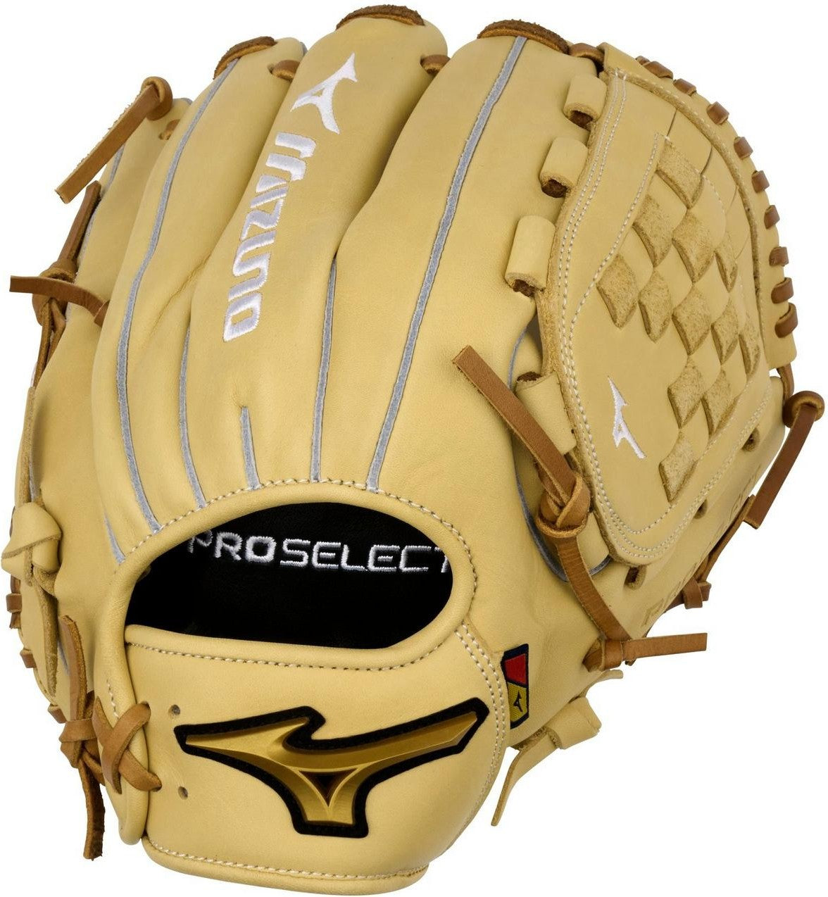 Mizuno GPSF-10D Pro Select Fastpitch Premium Pitcher Fastpitch Glove 12.00" - Camel - HIT a Doubloe