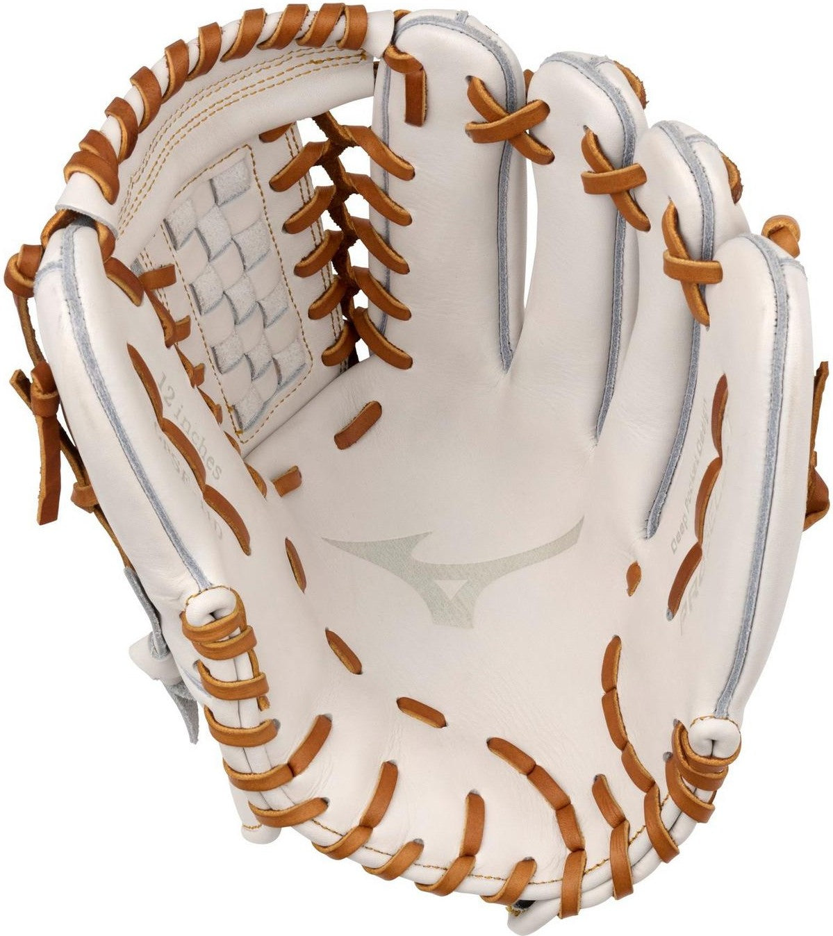 Mizuno GPSF-11D Pro Select Fastpitch Premium Pitcher Fastpitch Glove 12.00" - White - HIT a Doubloe