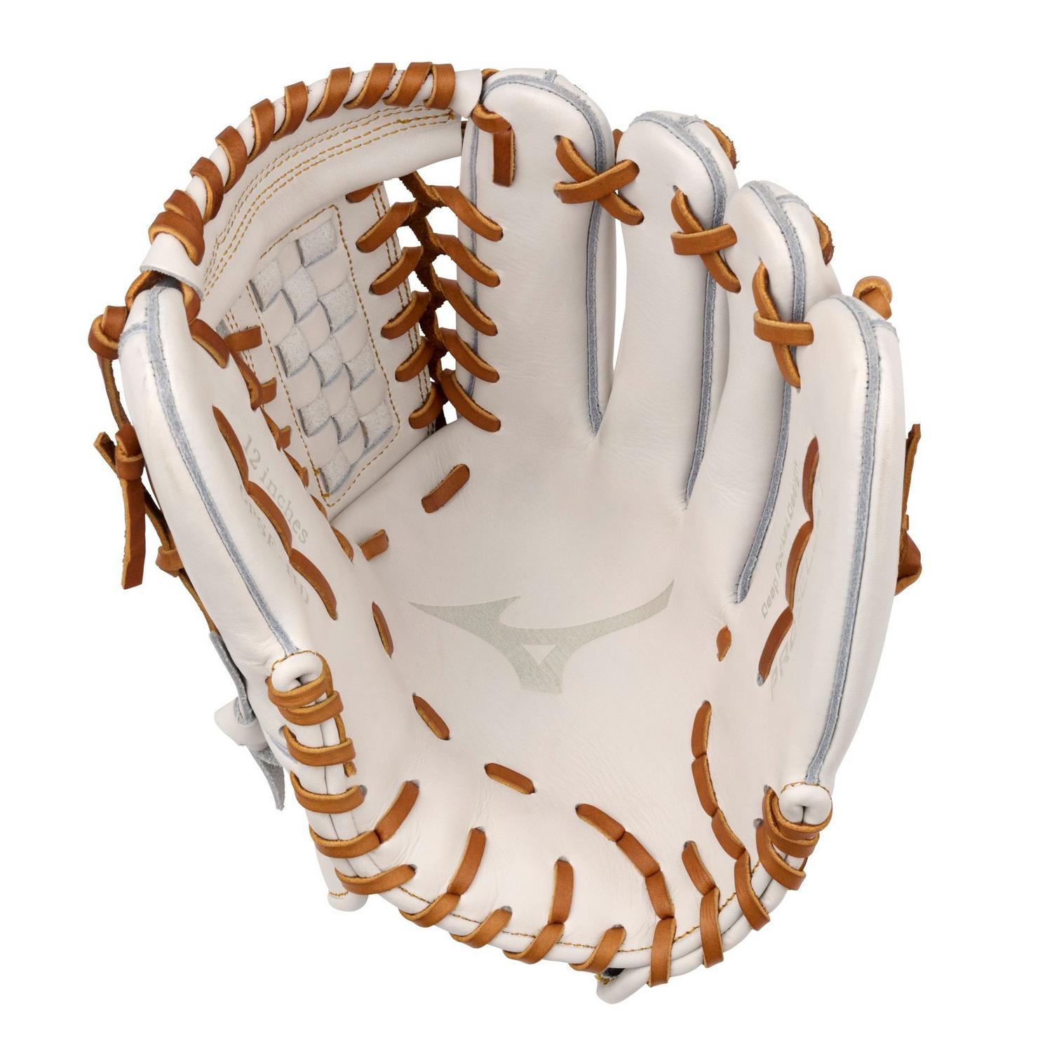 Mizuno GPSF-11D Pro Select Fastpitch Premium Pitcher Fastpitch Glove 12.00" - White - HIT a Doubloe