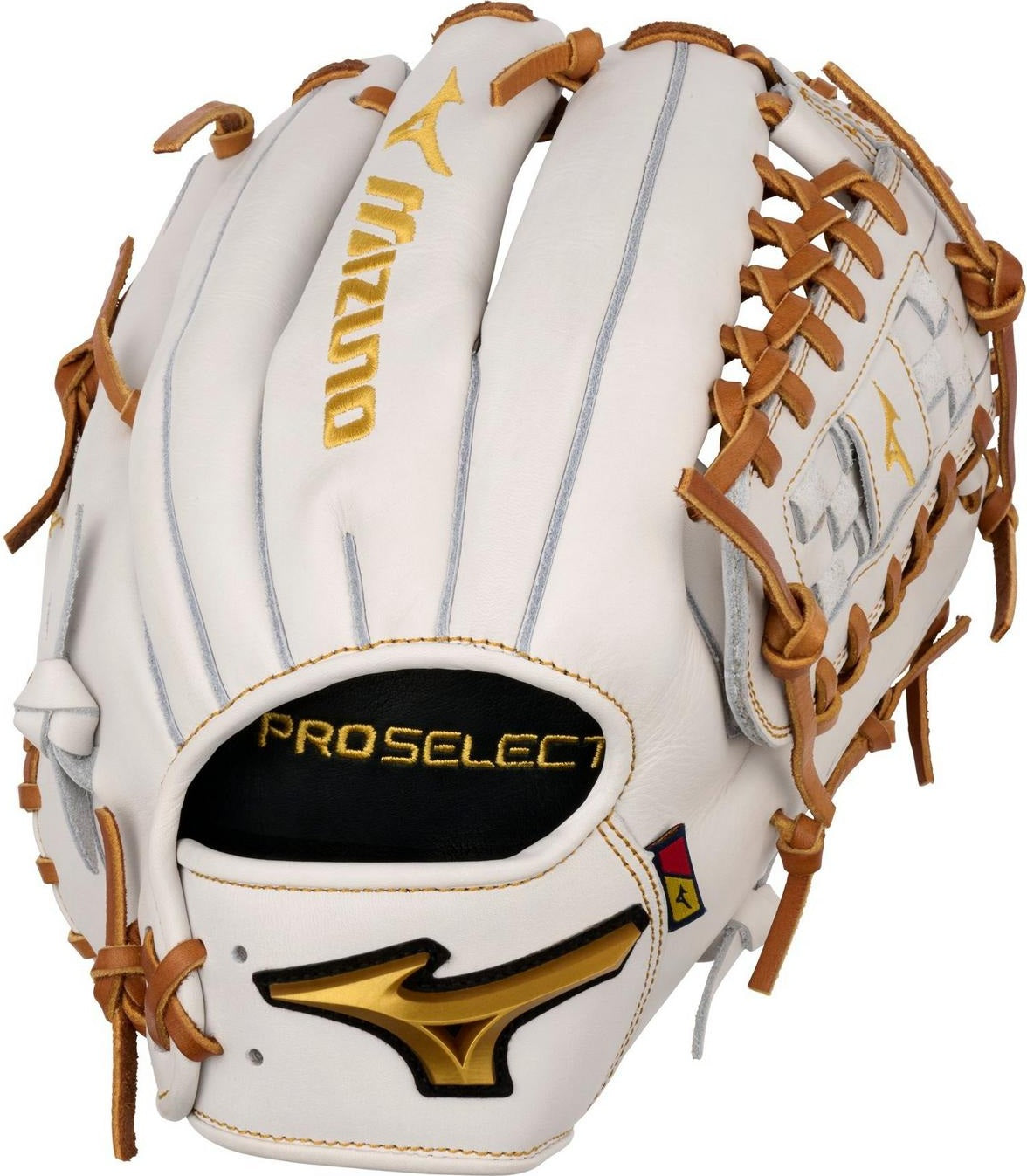 Mizuno GPSF-11D Pro Select Fastpitch Premium Pitcher Fastpitch Glove 12.00" - White - HIT a Doubloe